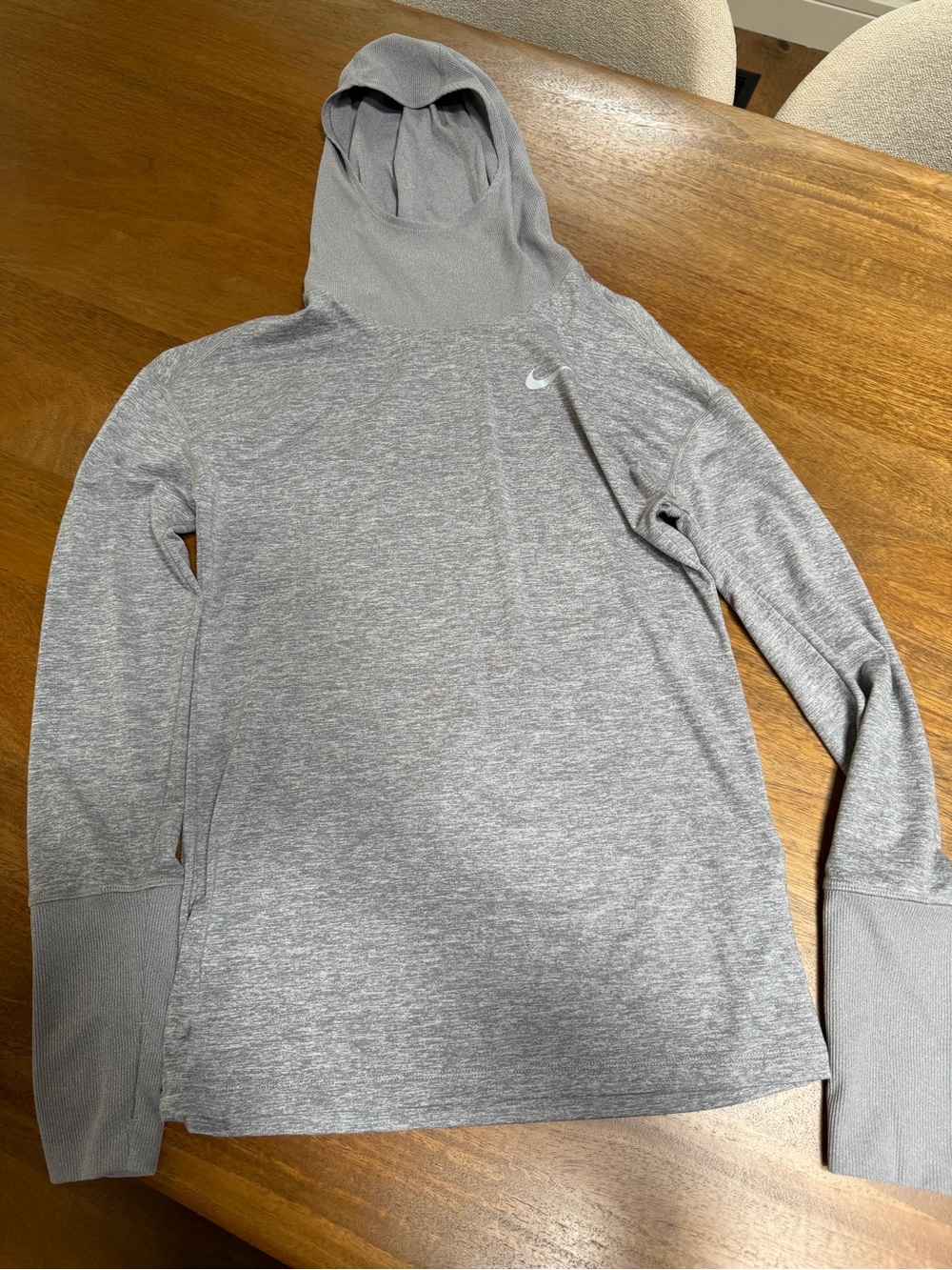 Nike Women’s Grey Dry-Fit Performance Hooded Pullover - XS